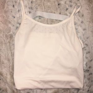 White Nike tank